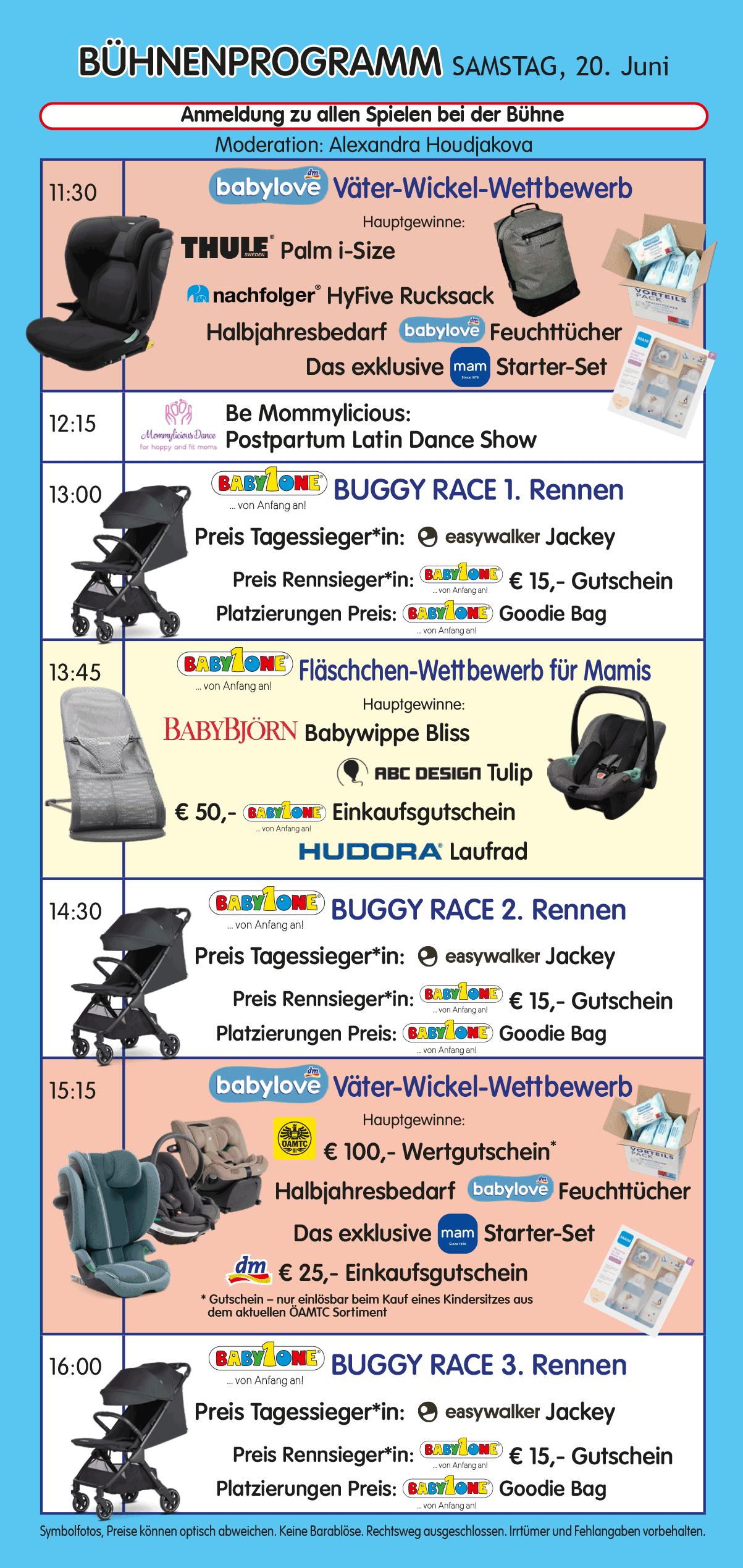 Bühnenprogramm Samstag
